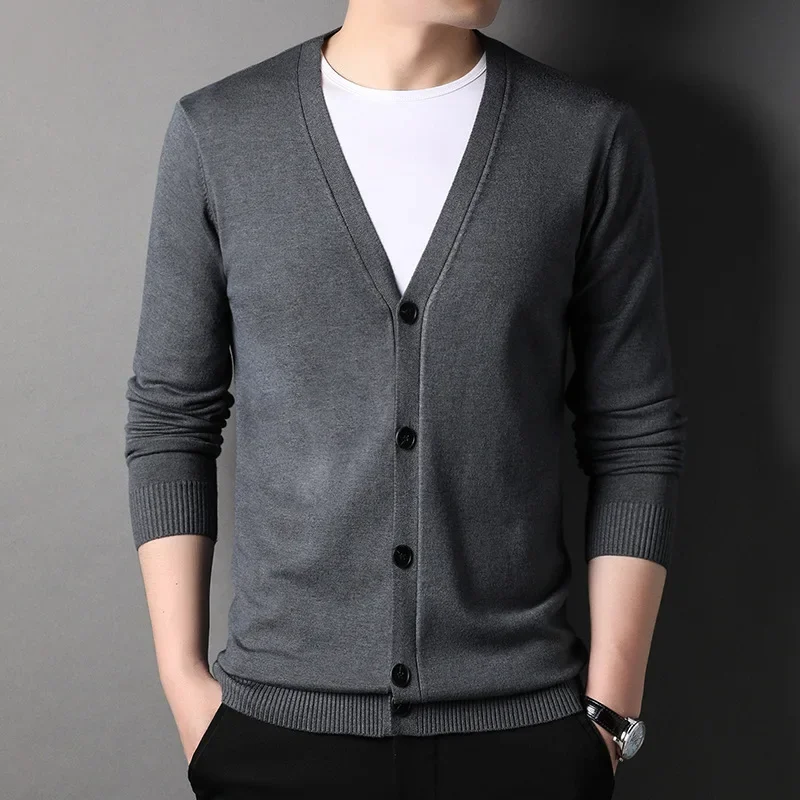 Winter Clothing Men Style - Spring and Autumn Knitted Cardigan Men's