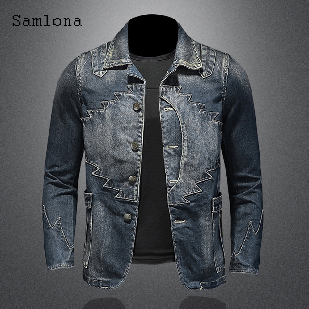 Winter Clothing Men Style - 2025 Single Breasted Mens Denim Jackets