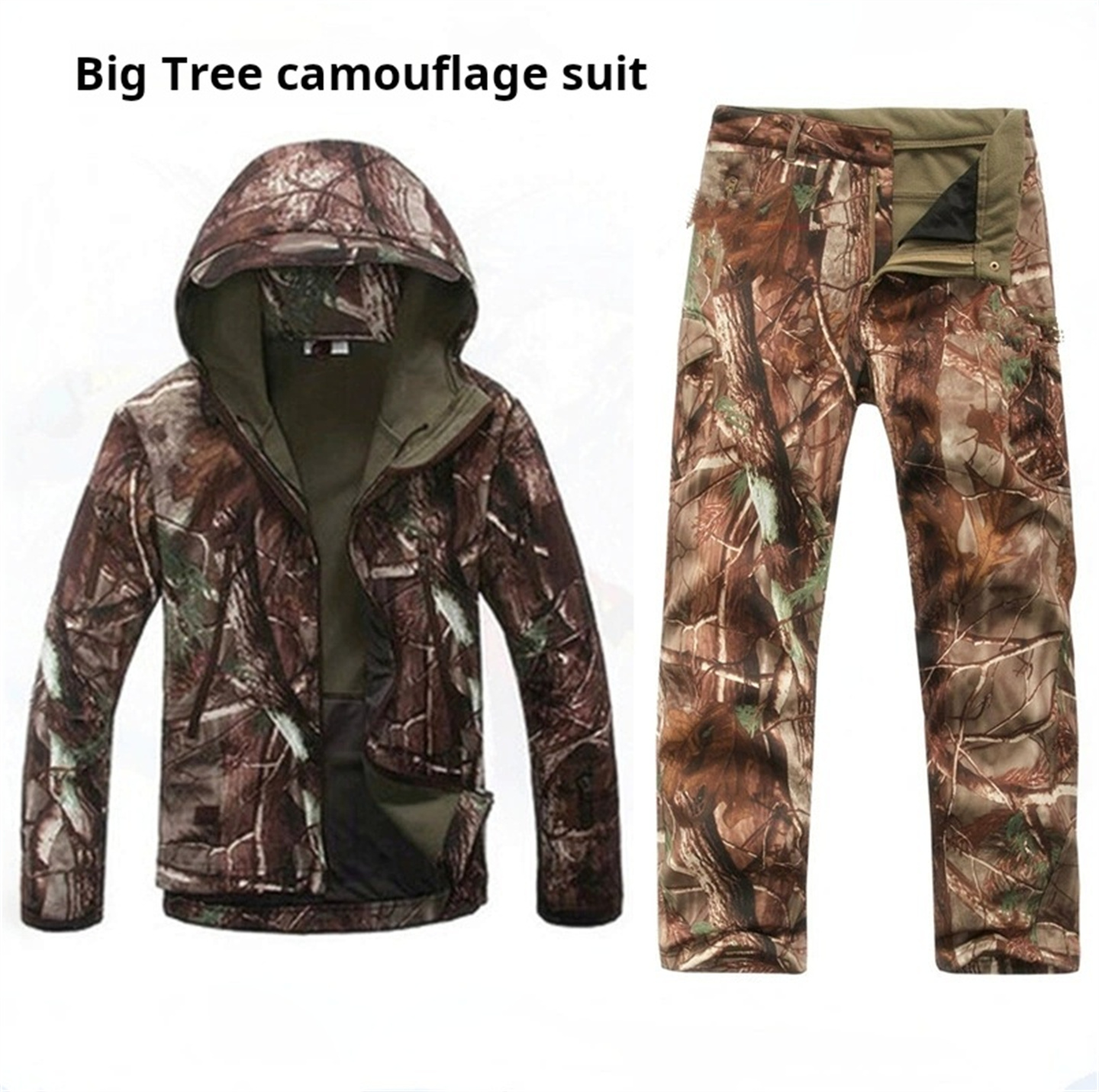 Windproof Jacket Softshell - Men Women's Camouflage Hunting Uniform TAD