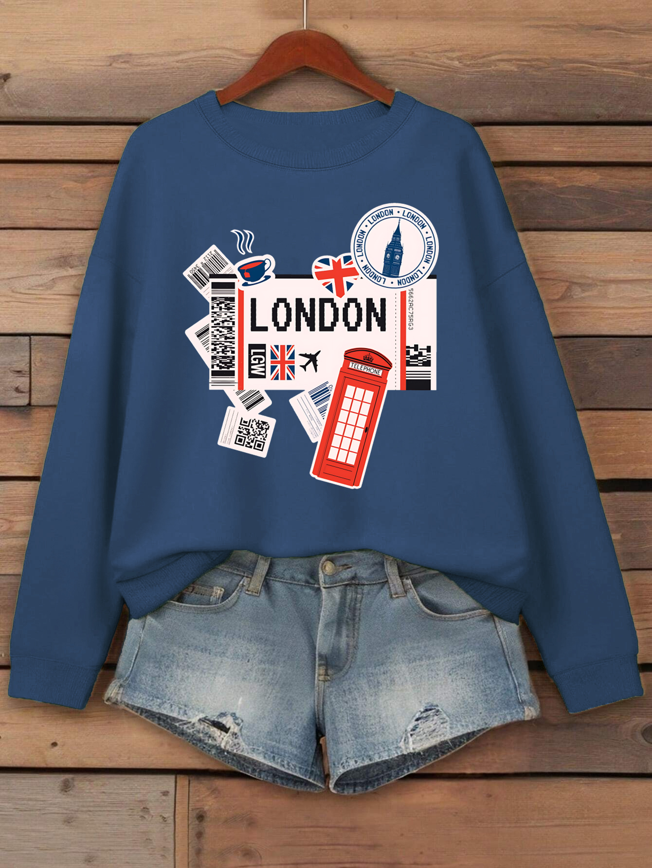 Winter Clothing London - London Tourist Airfare Printing Women Sportswear