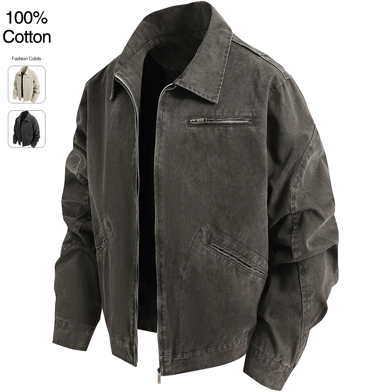 Quality Winter Clothing - Oversize Loose Men's Denim Jacket Autumn