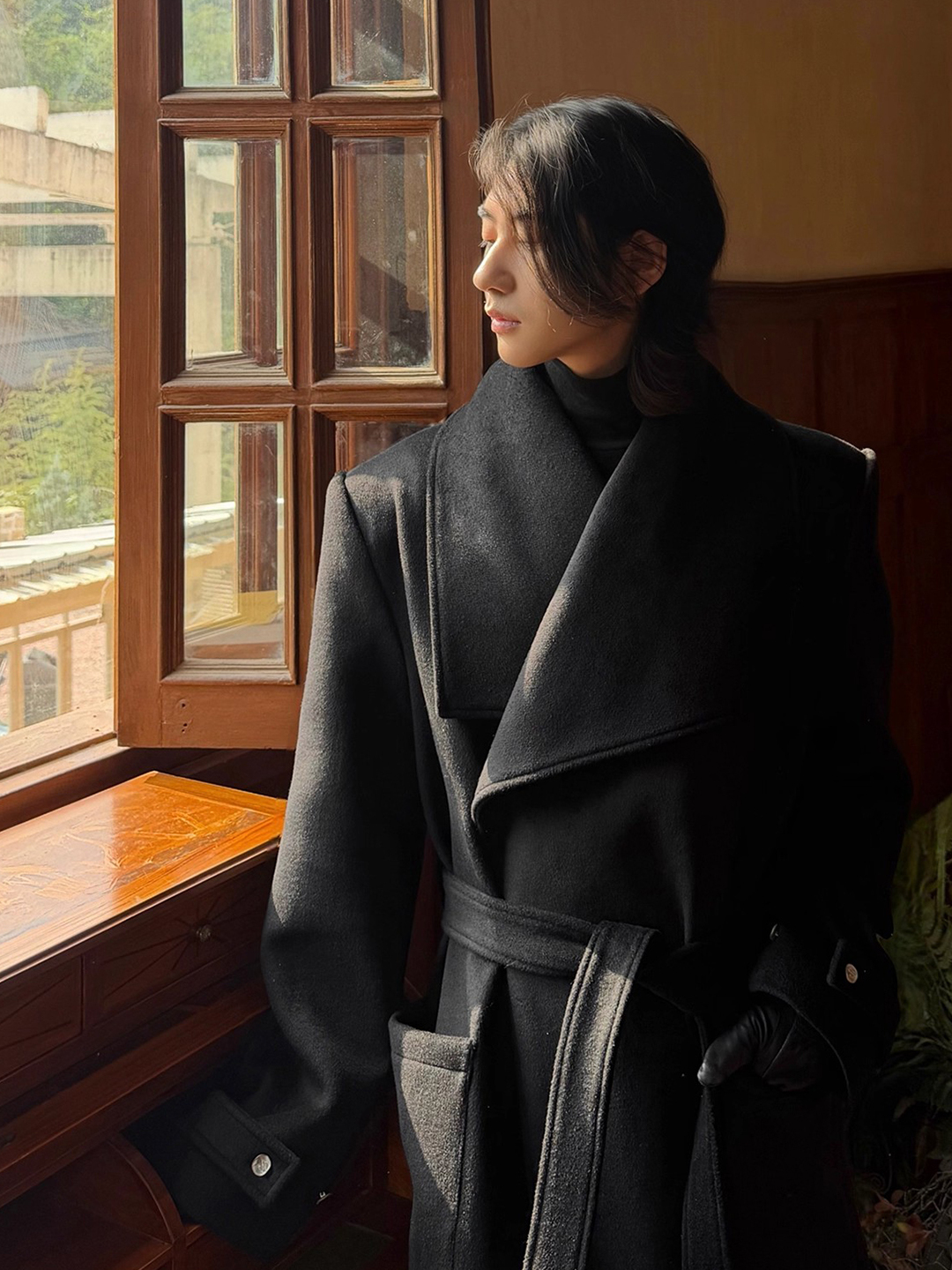Winter Clothing London - London Sle Long Woolen Coat Men's