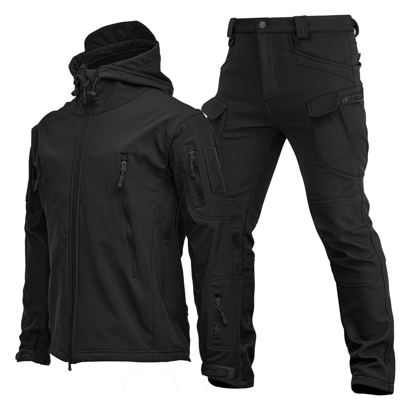 Mens Outdoor Shark Skin Softsh - Windproof Jacket Softshell avaliação e preço