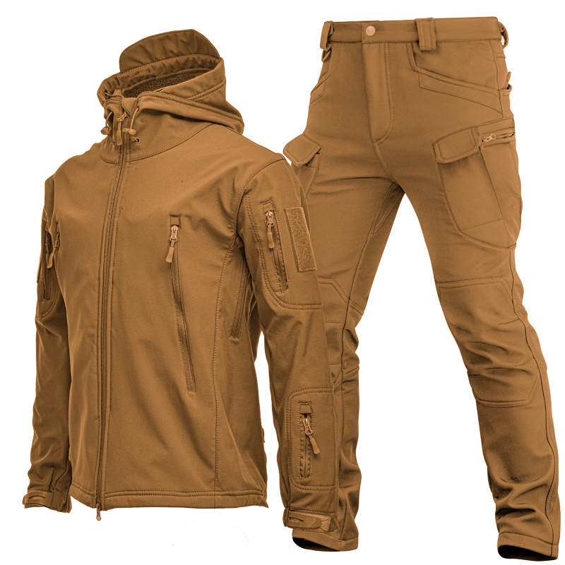 Mens Outdoor Shark Skin Softsh - Windproof Jacket Softshell avaliação e preço