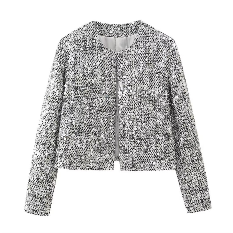 Party Club chic shiny Blazer s - Winter Clothing Dress Up avaliação e preço