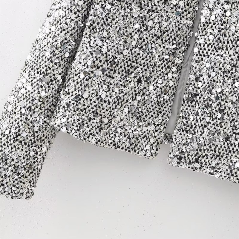 Party Club chic shiny Blazer s - Winter Clothing Dress Up avaliação e preço