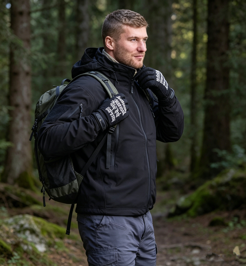 Outdoor Men Loose Tactical Hoo - Windproof Jacket Softshell avaliação e preço