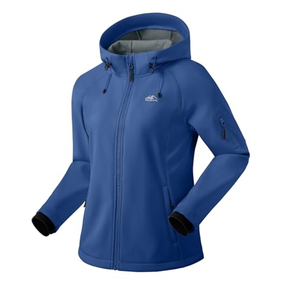 Women's Fleece Lined Softshell - Windproof Jacket Softshell avaliação e preço