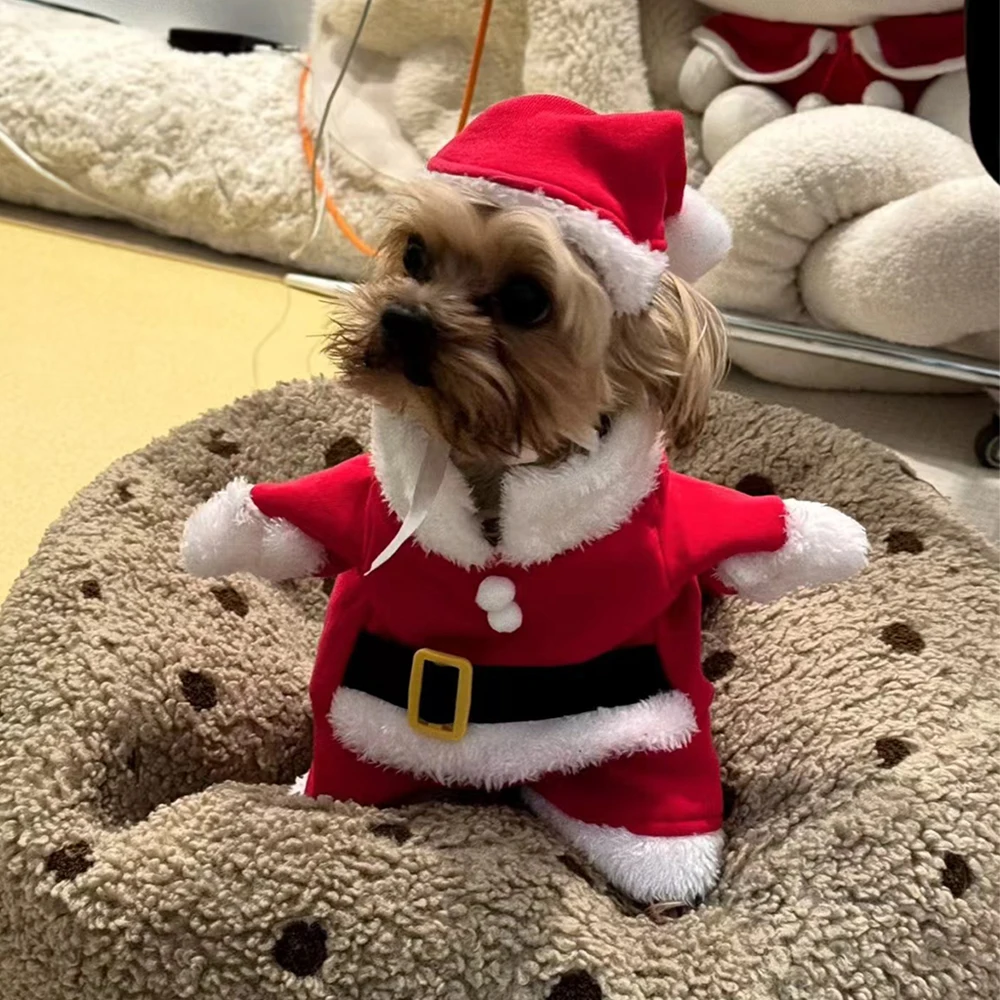 Christmas Clothes For Dogs Cat - Winter Clothing Dress Up avaliação e preço