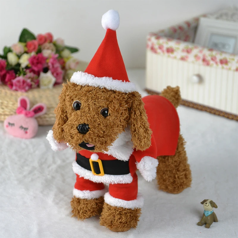 Christmas Clothes For Dogs Cat - Winter Clothing Dress Up avaliação e preço