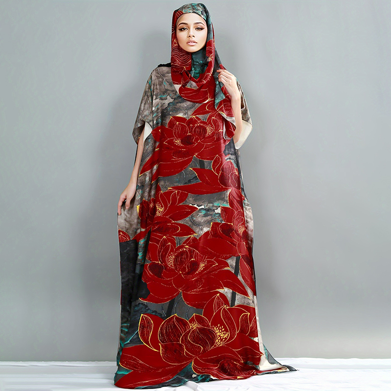 Elegant Muslim Long Dress Sequ - Winter Clothing Malaysia avaliação e preço