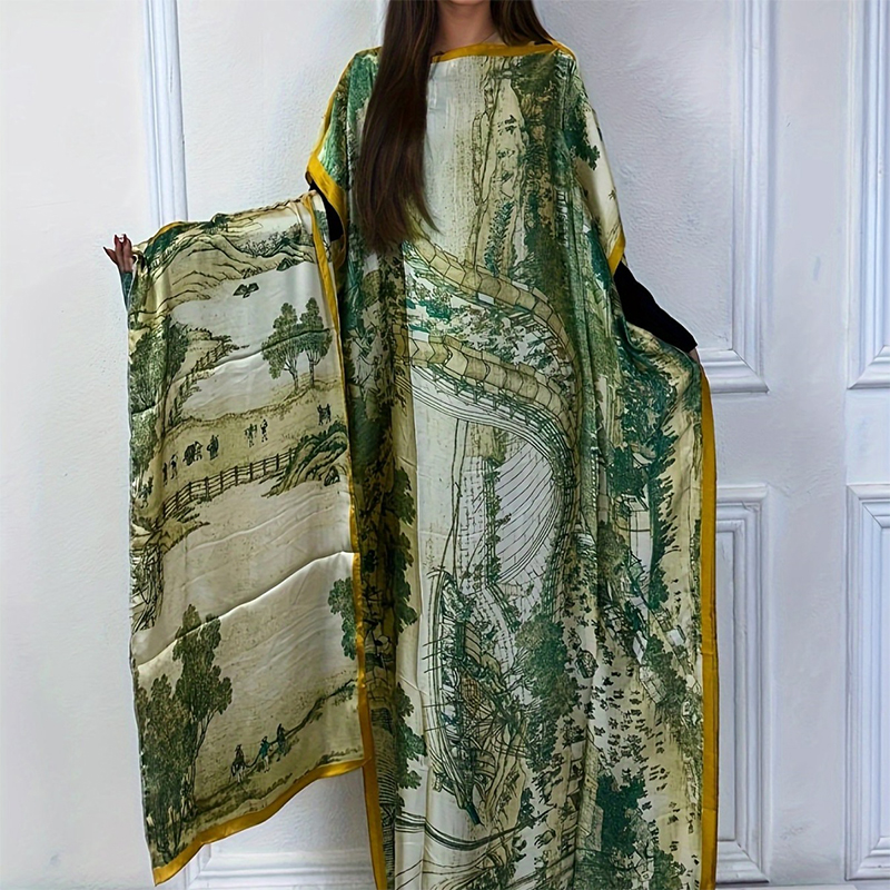 Elegant Muslim Long Dress Sequ - Winter Clothing Malaysia avaliação e preço