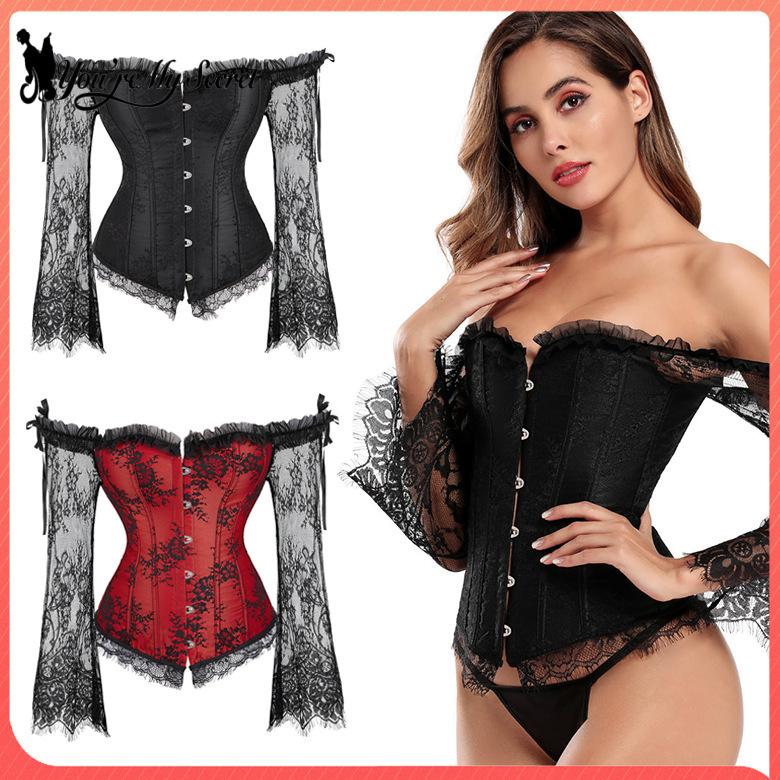 Gothic Long Sleeved Corset Wom - Winter Clothing Dress Up avaliação e preço