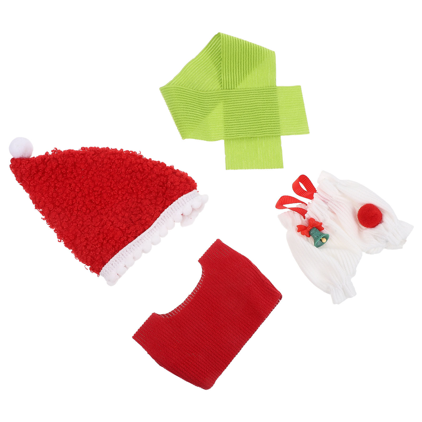 1Set Christmas Clothes Santa O - Winter Clothing Dress Up avaliação e preço