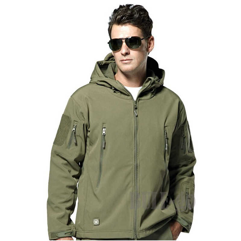 Men Outdoor TAD Shark Skin Sof - Windproof Jacket Softshell avaliação e preço