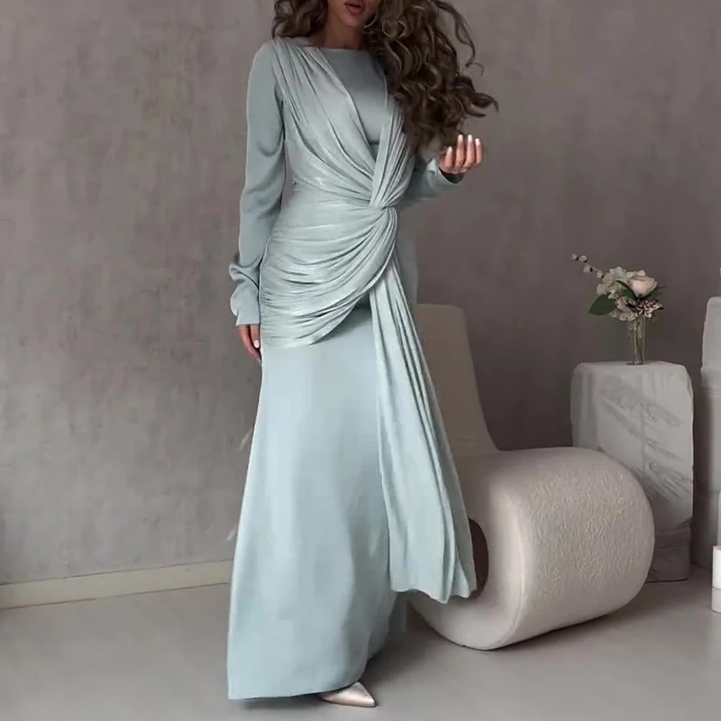 Elegant O Neck Fashion Tie-up  - Winter Clothing Dress Up avaliação e preço