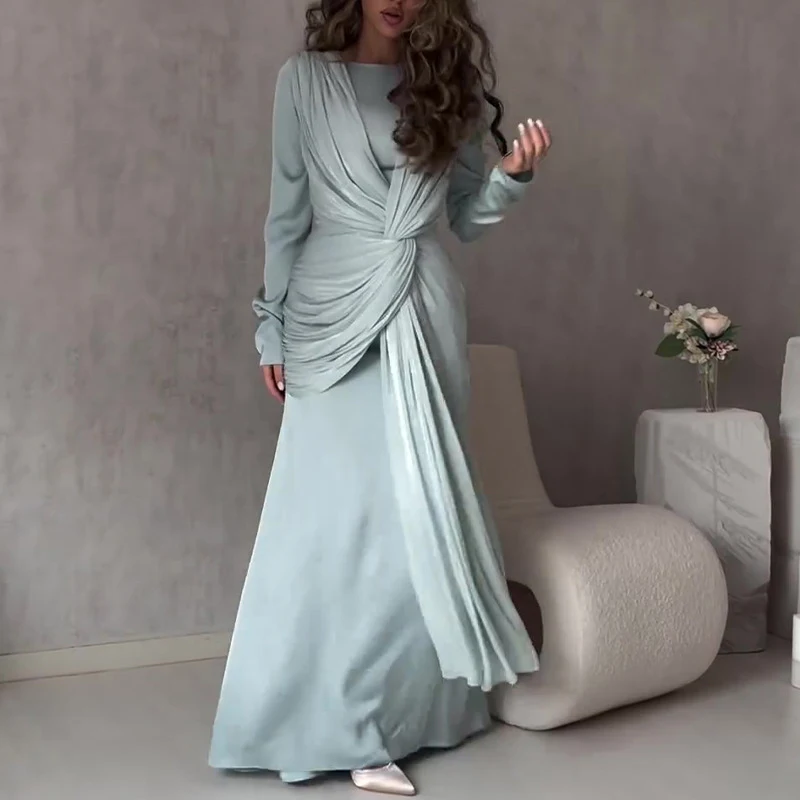 Elegant O Neck Fashion Tie-up  - Winter Clothing Dress Up avaliação e preço