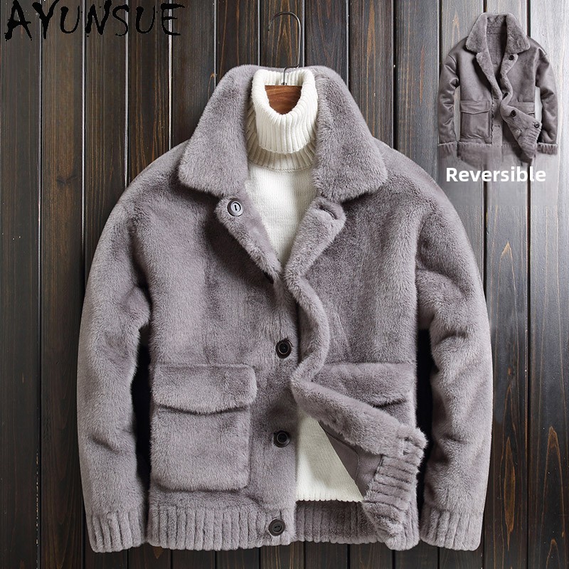 AYUNSUE Winter Faux Mink Fur M - Quality Winter Clothing avaliação e preço