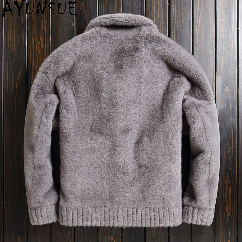 AYUNSUE Winter Faux Mink Fur M - Quality Winter Clothing avaliação e preço
