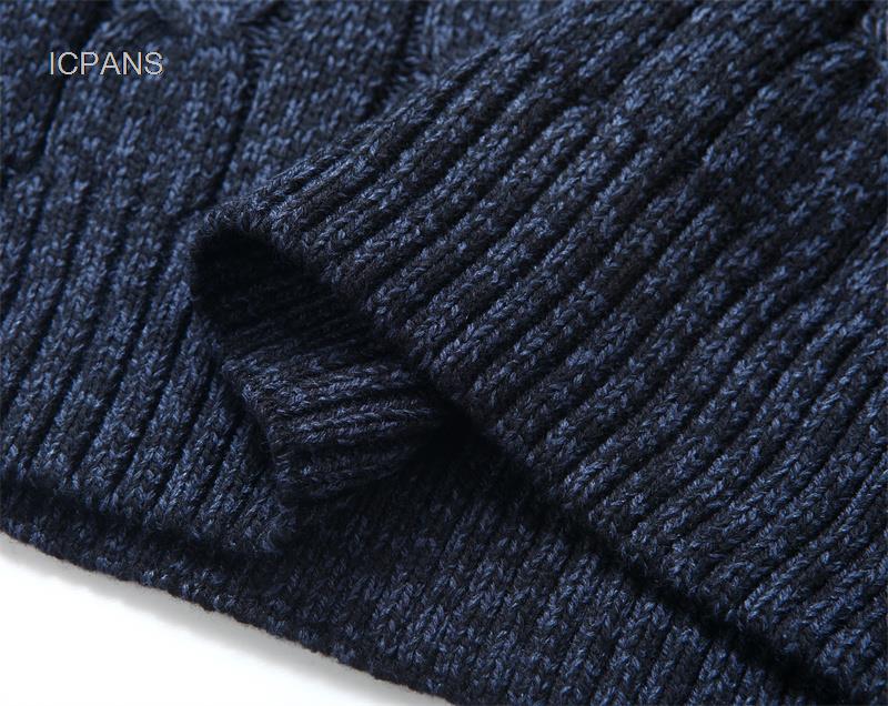 Half Zipper Turtleneck Sweater - Winter Clothing Men Style avaliação e preço
