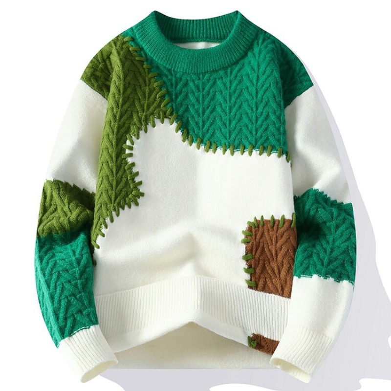 New Fashion Men O-Neck Pullove - Quality Winter Clothing avaliação e preço