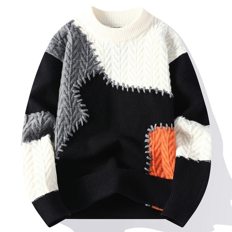 New Fashion Men O-Neck Pullove - Quality Winter Clothing avaliação e preço