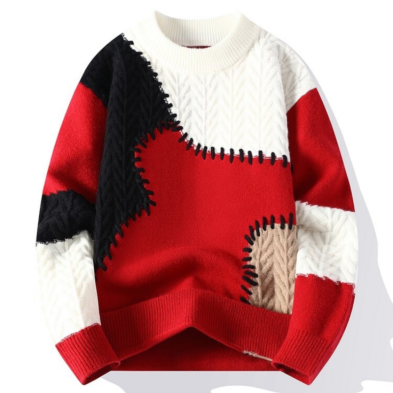 New Fashion Men O-Neck Pullove - Quality Winter Clothing avaliação e preço