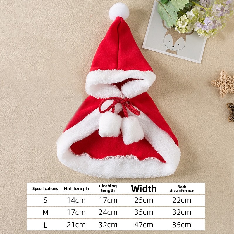 Cat Christmas Cloak Winter Pet - Winter Clothing Dress Up avaliação e preço