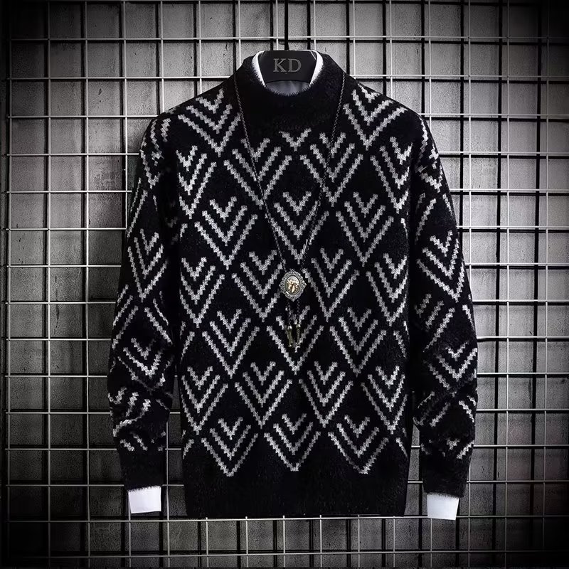 Autumn Winter Men's Sweater Pl - Winter Clothing Men Style avaliação e preço