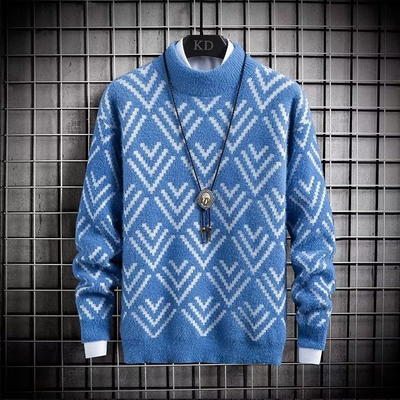 Autumn Winter Men's Sweater Pl - Winter Clothing Men Style avaliação e preço