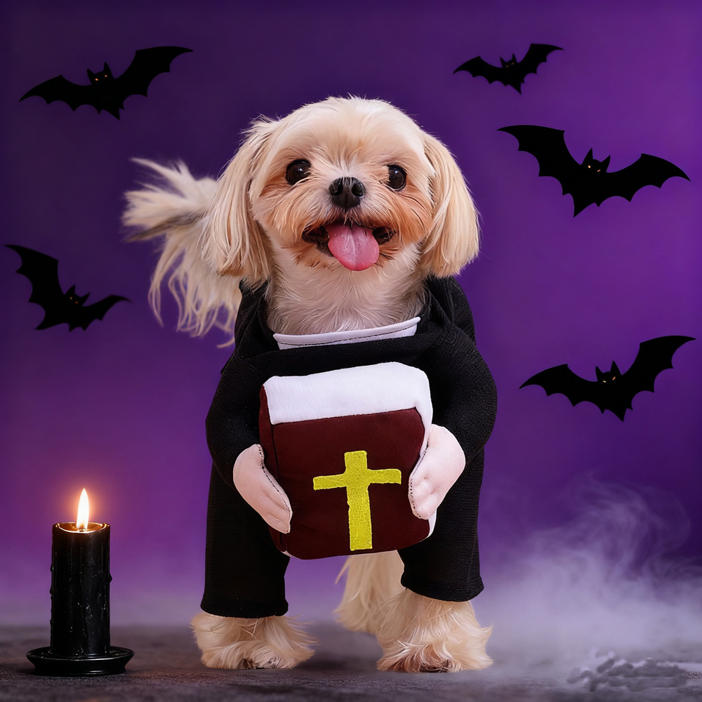Funny Halloween Pet Dog Cospla - Winter Clothing Dress Up avaliação e preço