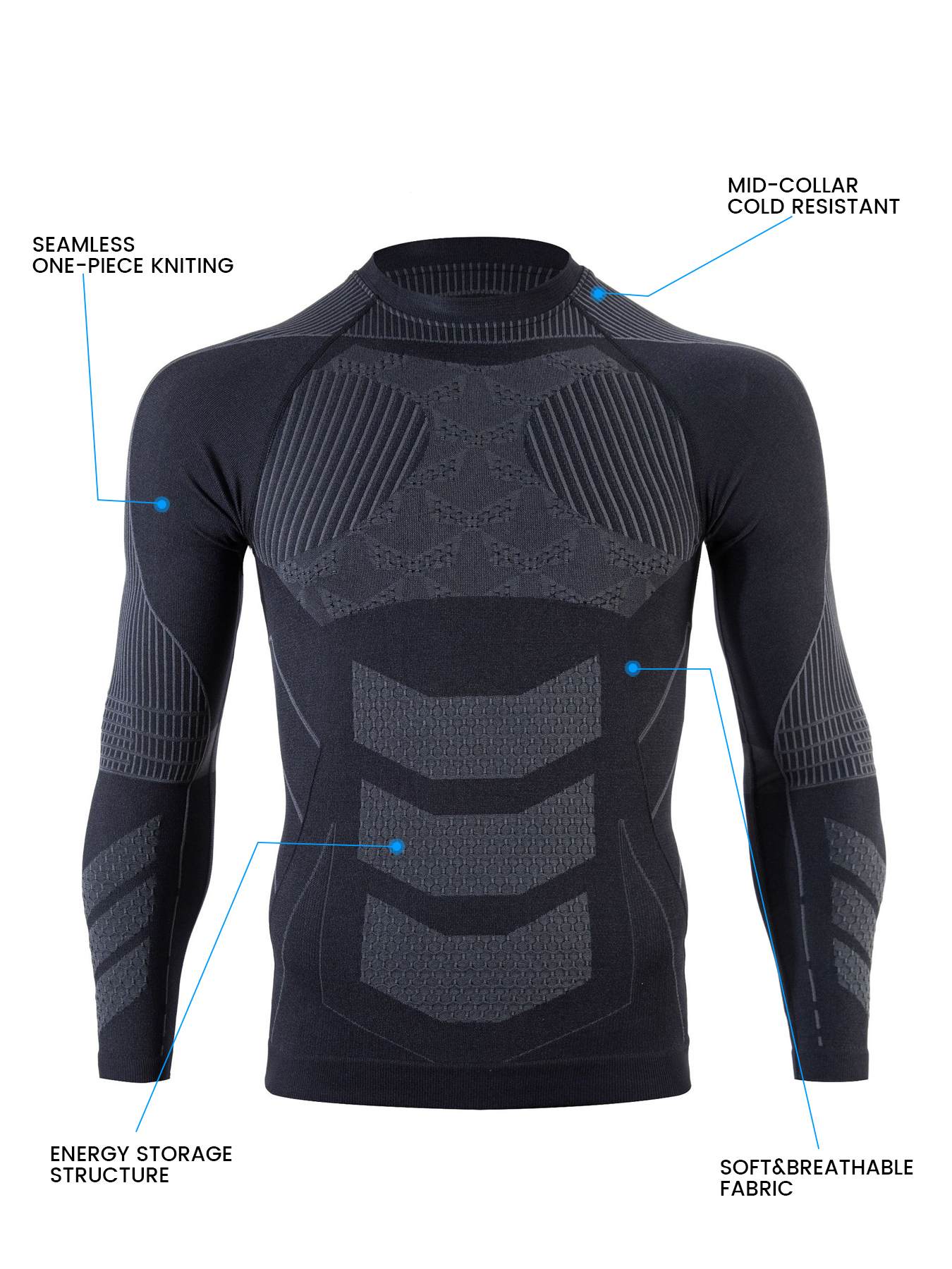 Thermal Underwear for Men Swea - Thermal Base Layer avaliação e preço