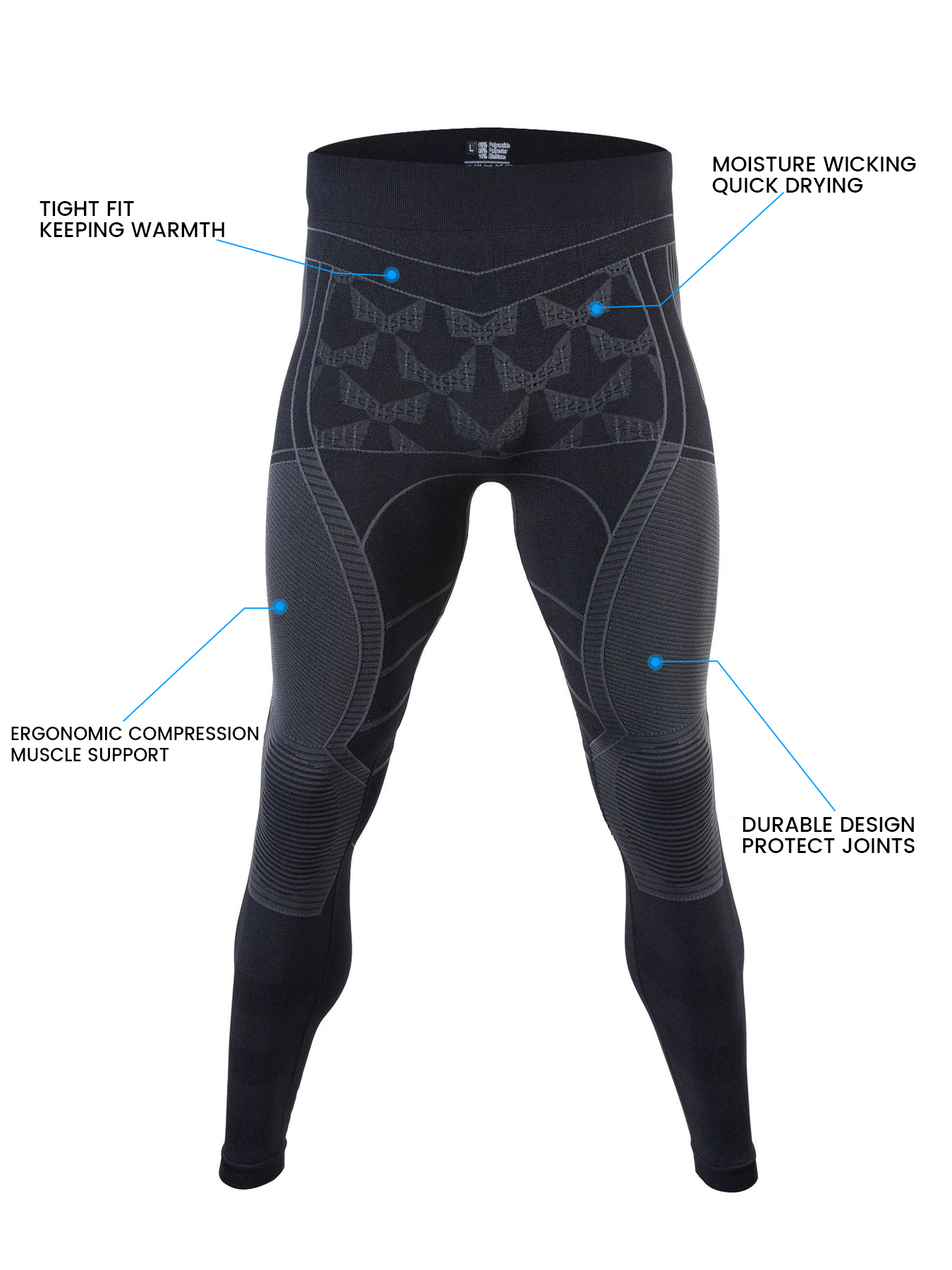 Thermal Underwear for Men Swea - Thermal Base Layer avaliação e preço