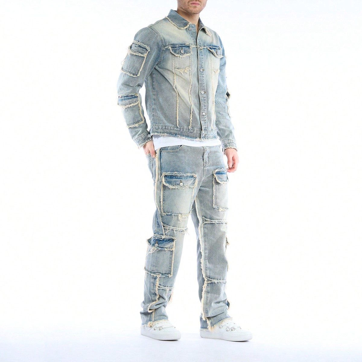 High-Quality Men's Washed Deni - Quality Winter Clothing avaliação e preço