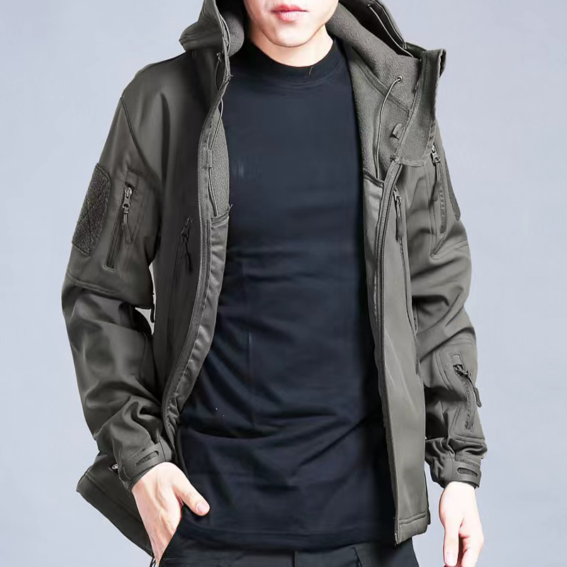 Men's Autumn Winter SoftShell  - Windproof Jacket Softshell avaliação e preço
