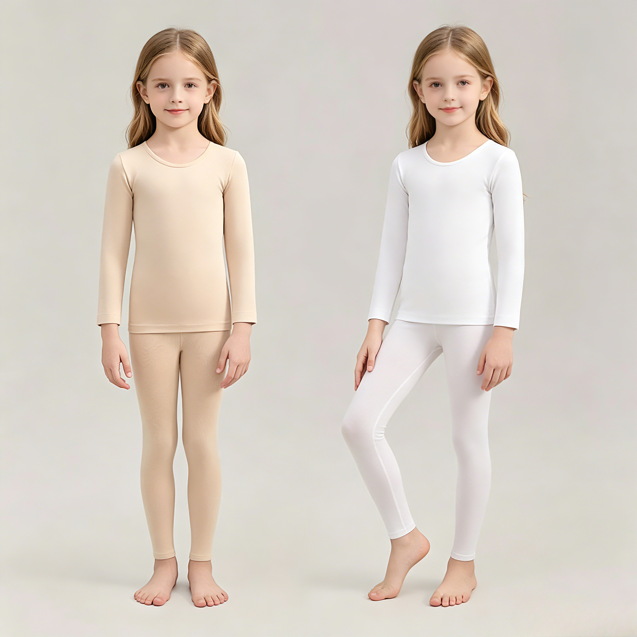 Girls Nude Dance Baselayer Set - Thermal Base Layer avaliação e preço
