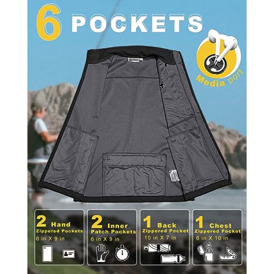 33000Feet Men's Windproof Ligh - Windproof Jacket Softshell avaliação e preço