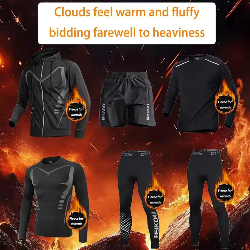 2025 Men's Outdoor Sports Set  - Thermal Base Layer avaliação e preço