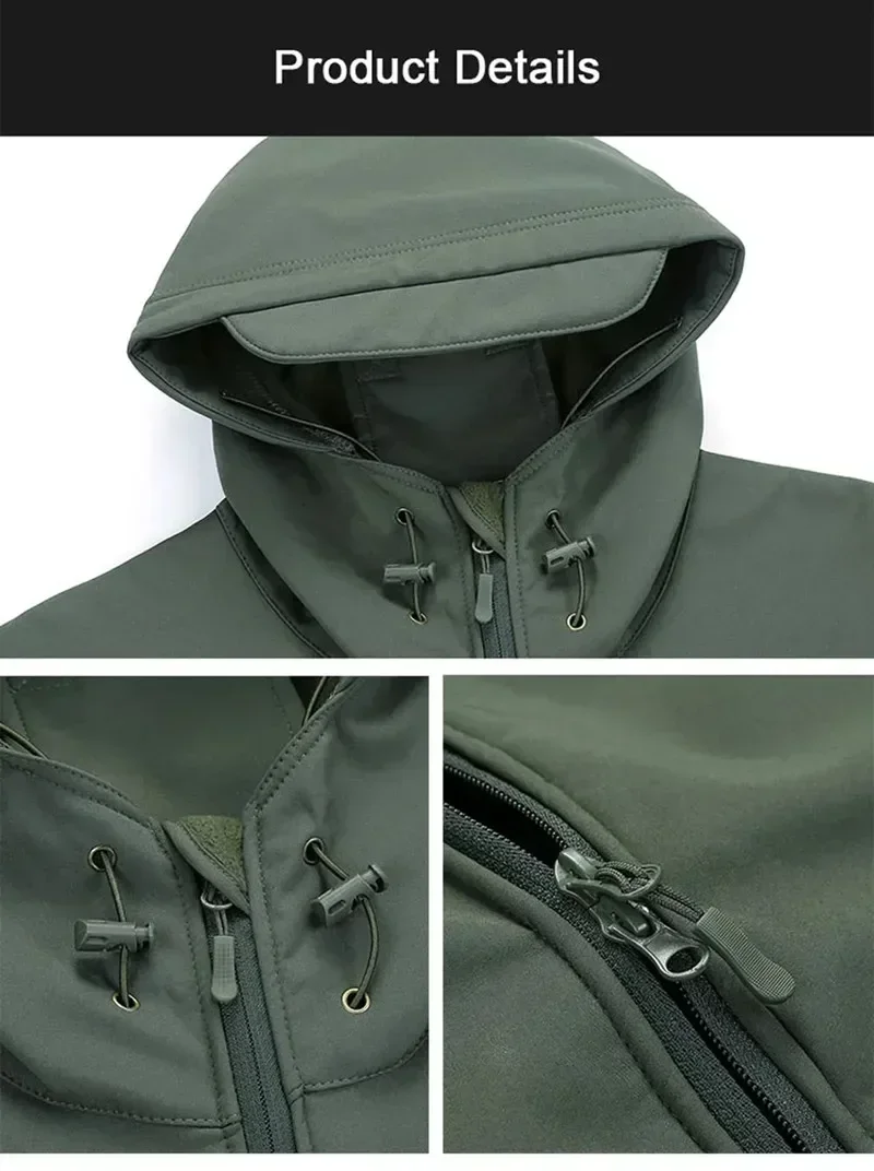5XL 6XL CP Camouflage Soft She - Windproof Jacket Softshell avaliação e preço