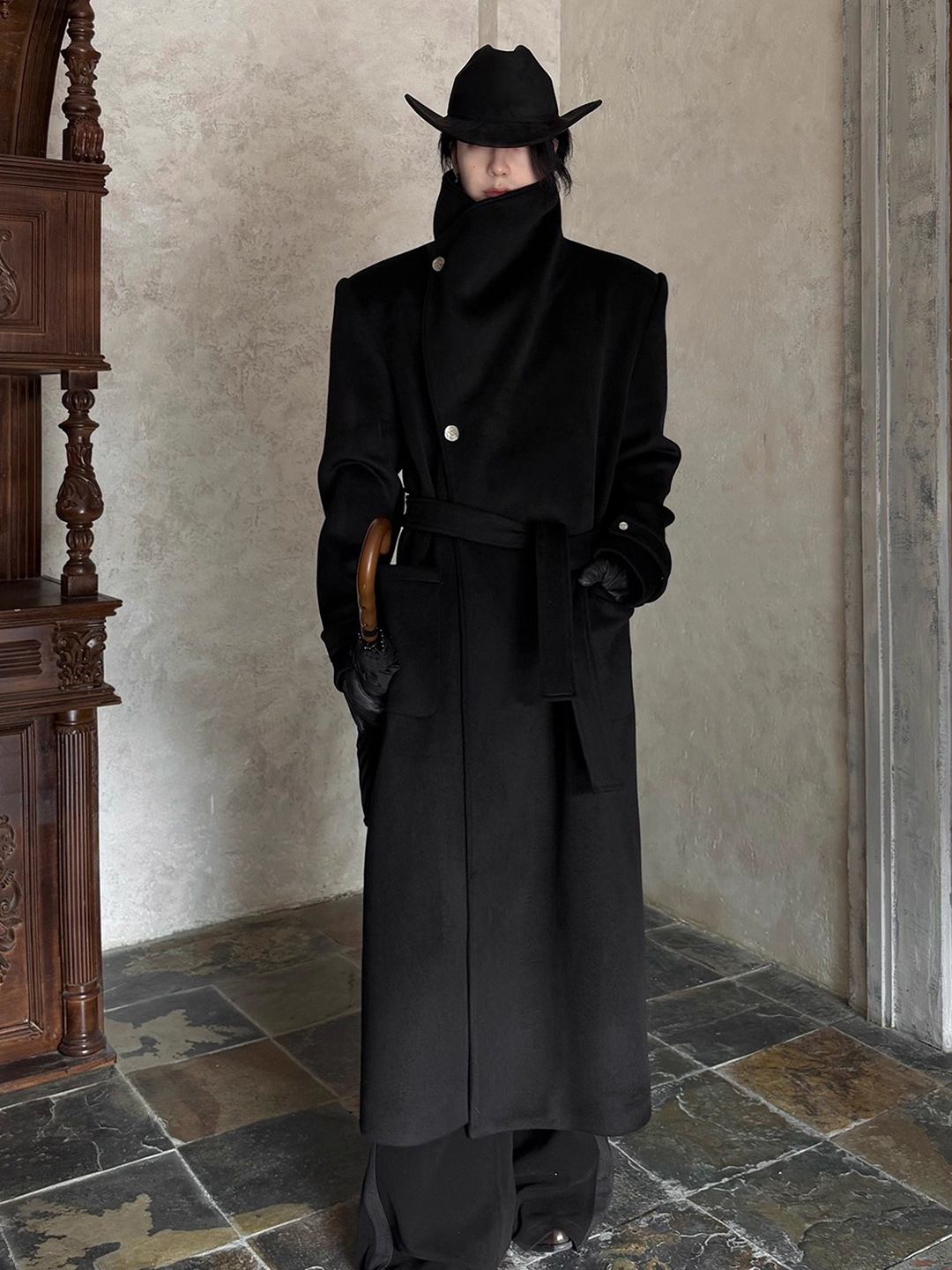 London Sle Long Woolen Coat Me - Winter Clothing London avaliação e preço