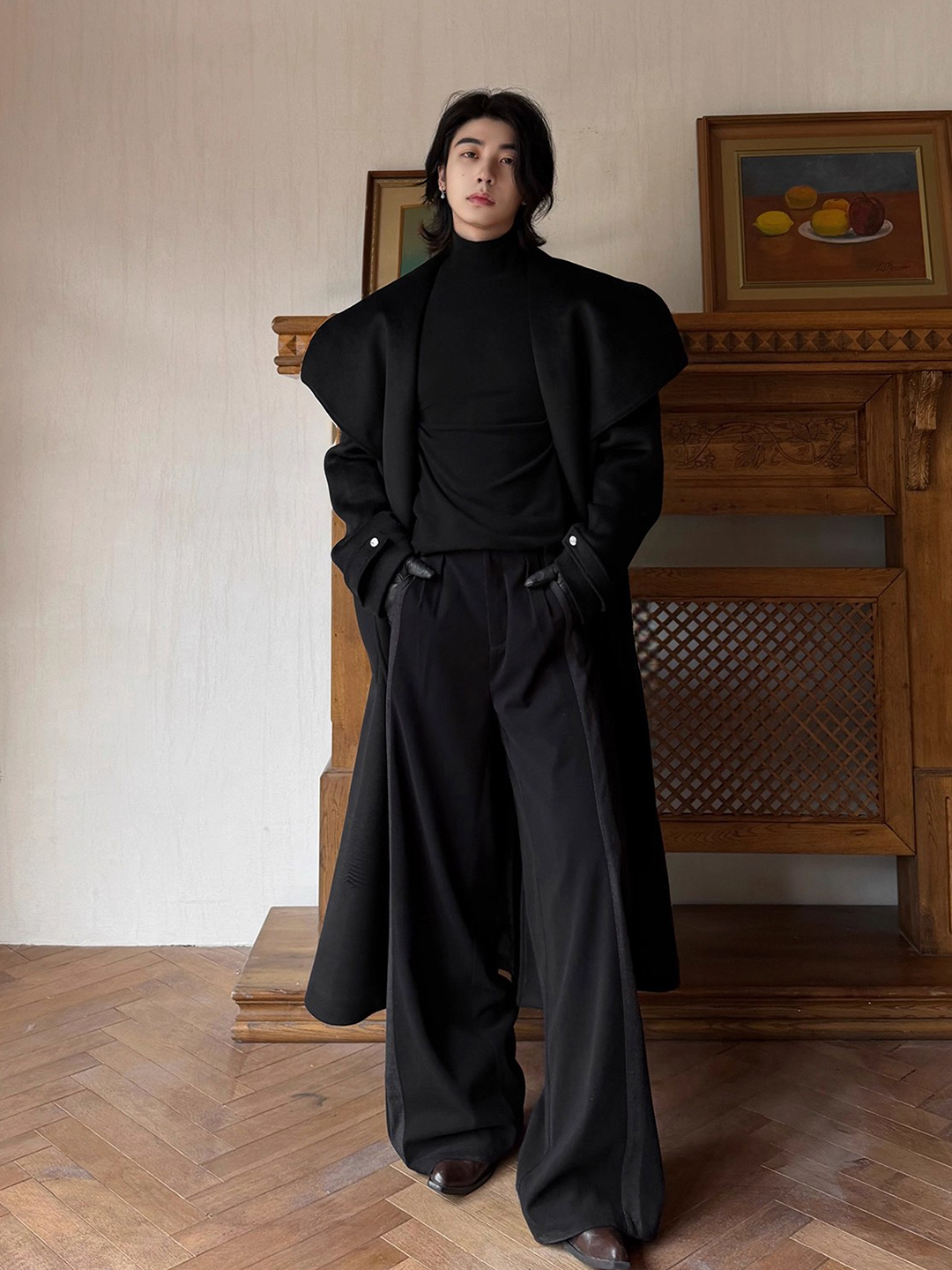 London Sle Long Woolen Coat Me - Winter Clothing London avaliação e preço